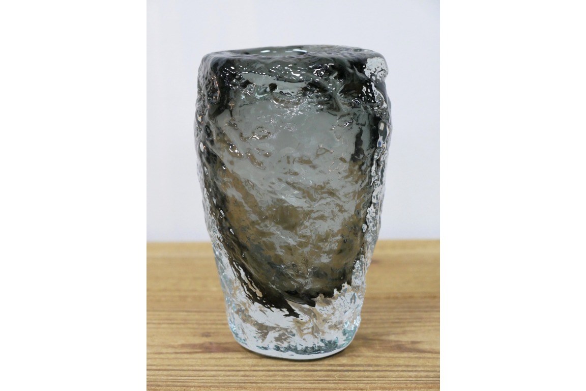 Small Black Glass Vase