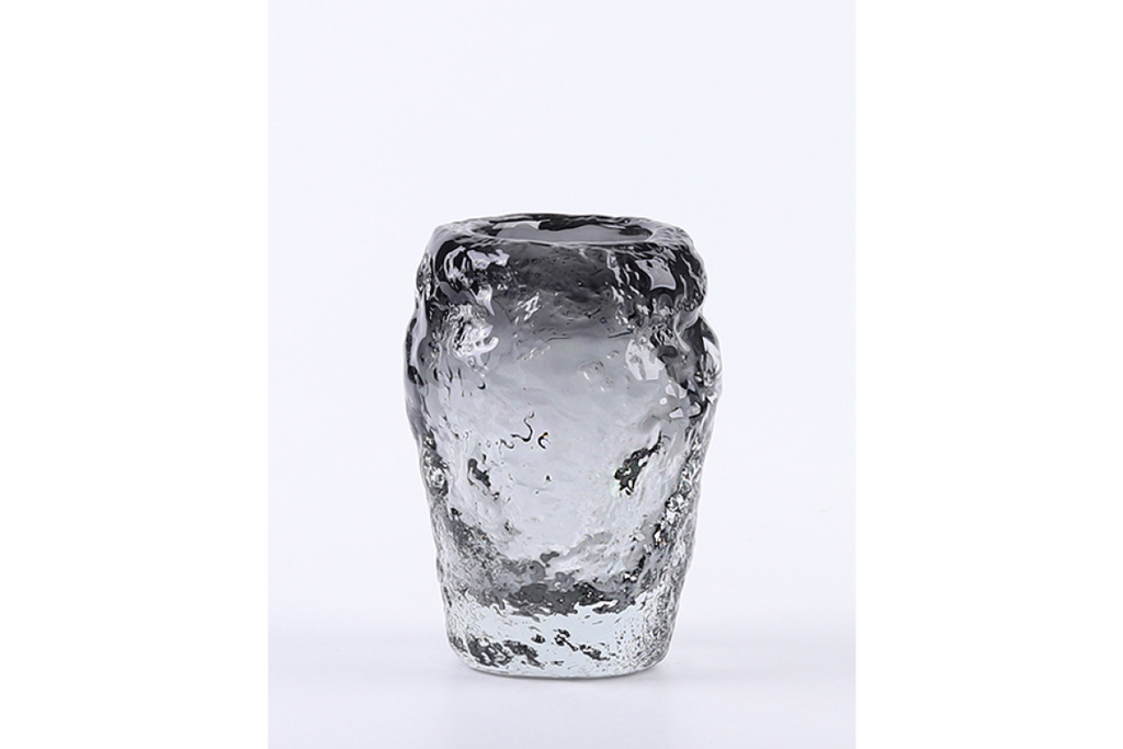 Small Black Glass Vase