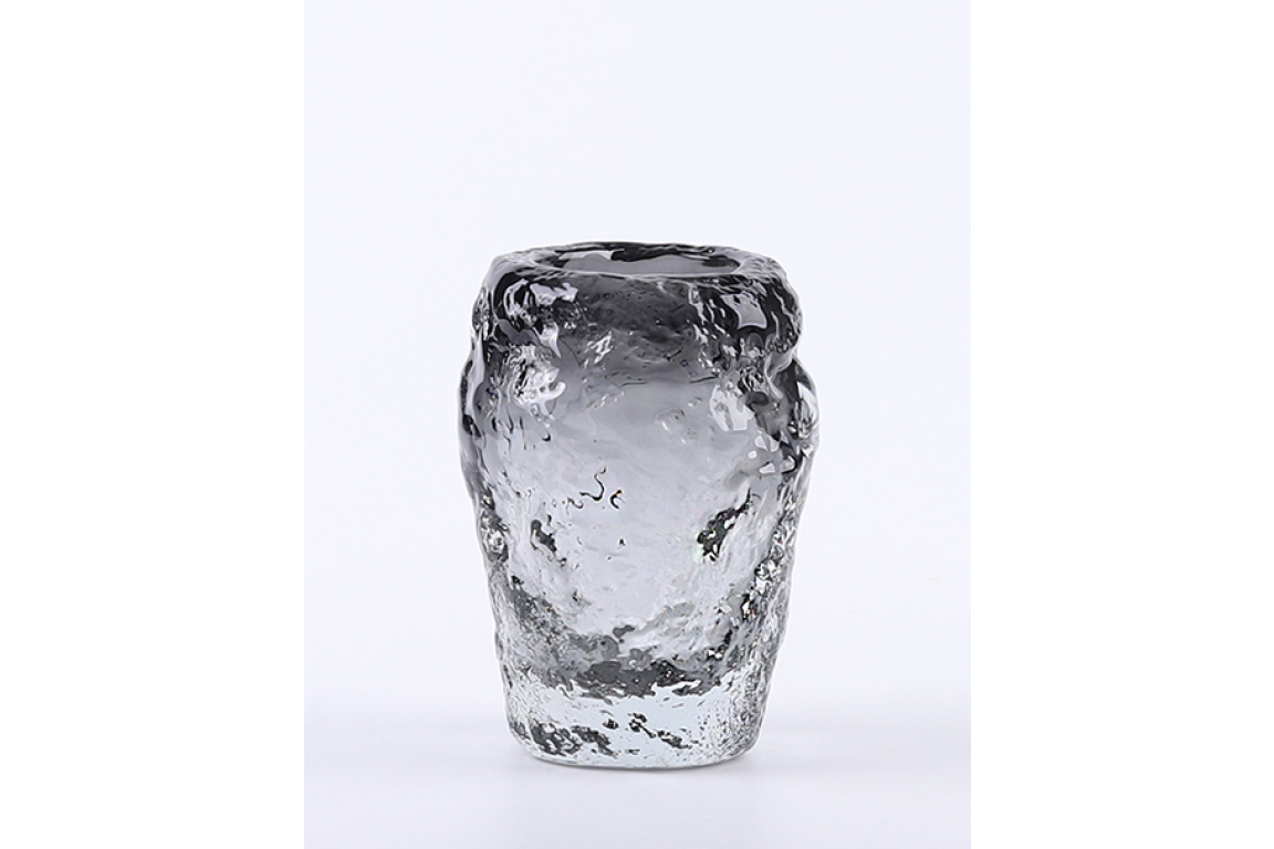 Small Black Glass Vase