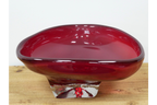 Large Red Glass Bowl