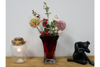 Red Glass Vase