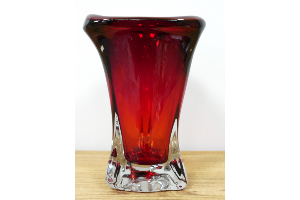Red Glass Vase