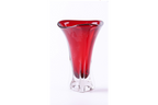Red Glass Vase