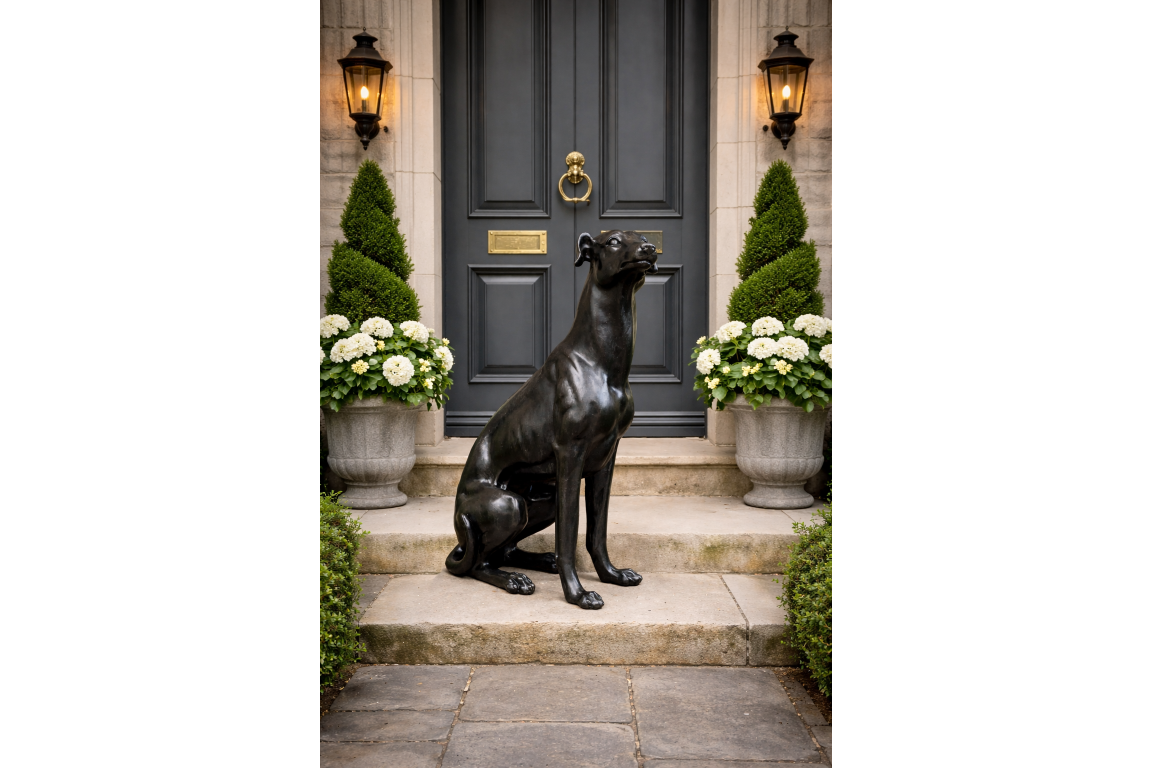 Sitting Whippet