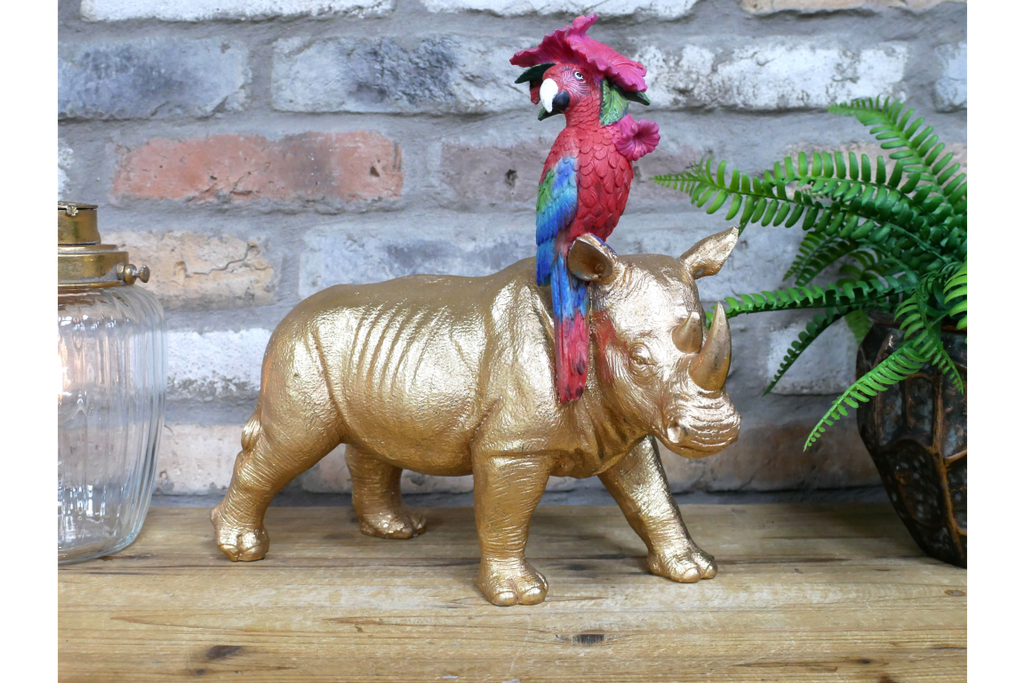 Rhino & Parrot