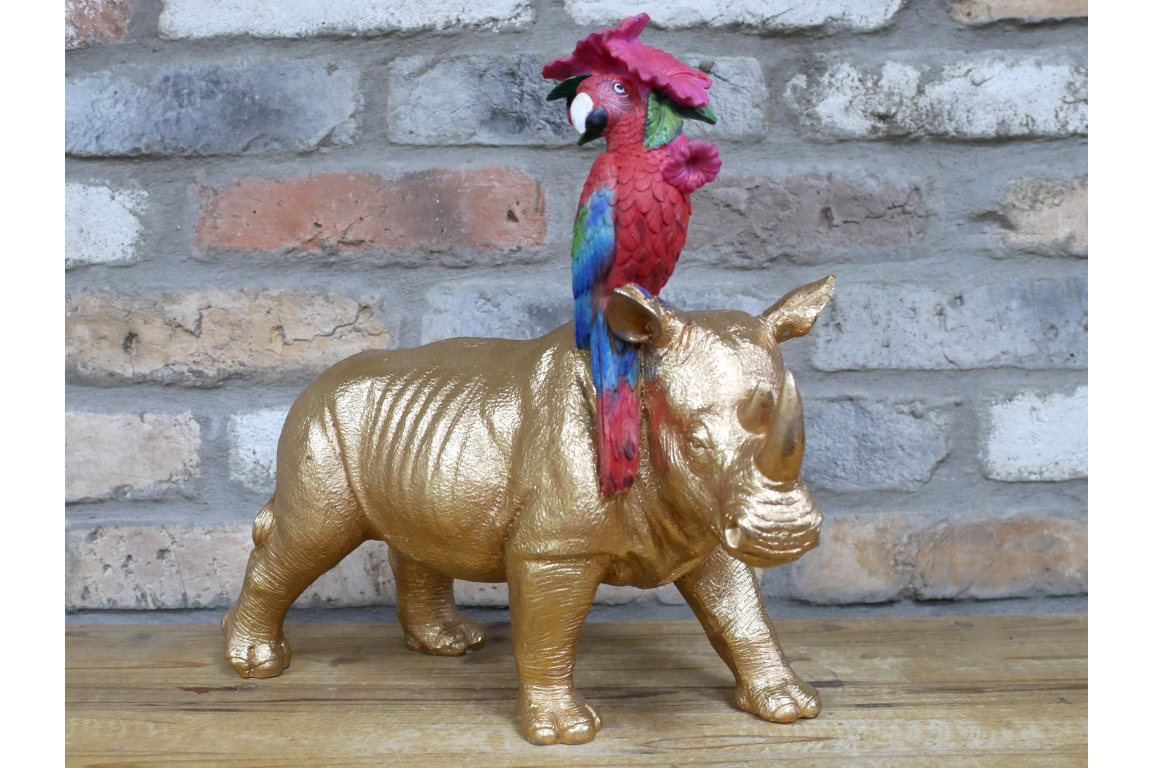 Rhino & Parrot