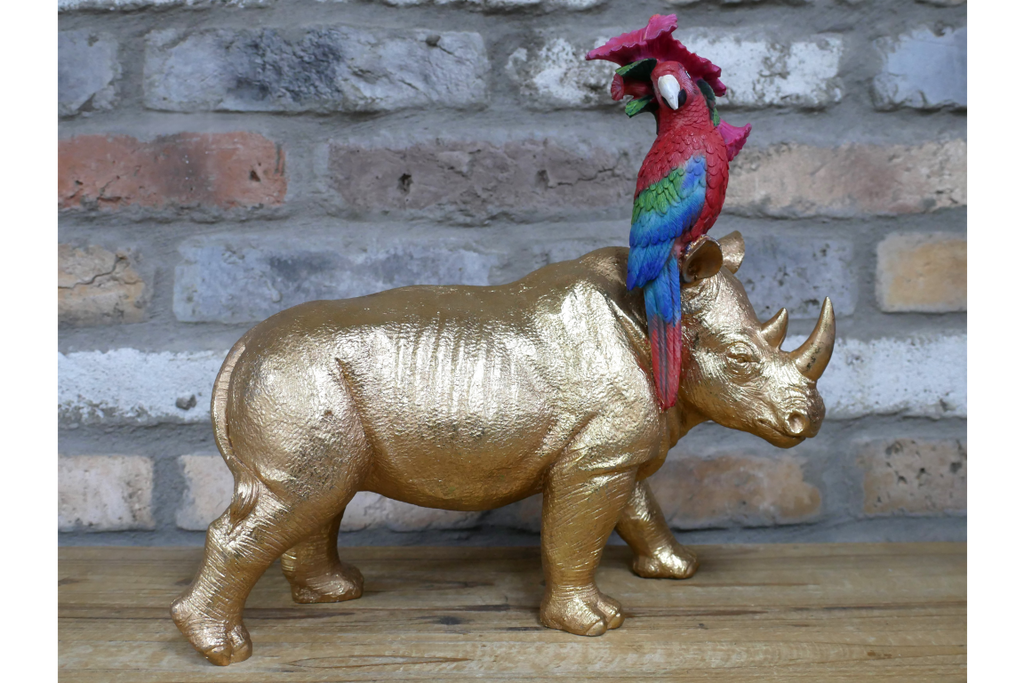 Rhino & Parrot
