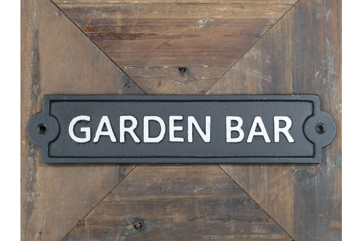 Sign - Garden Bar