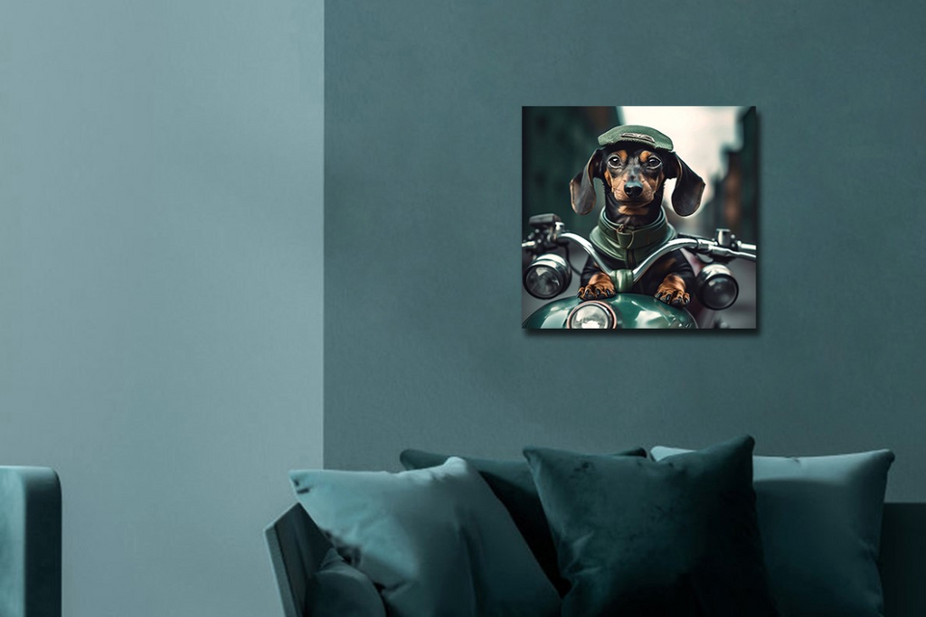 Dog In Sidecar Wall Art - Mini