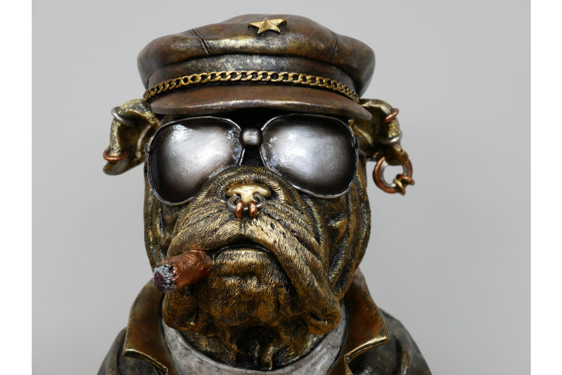 Smoking Bulldog Bust