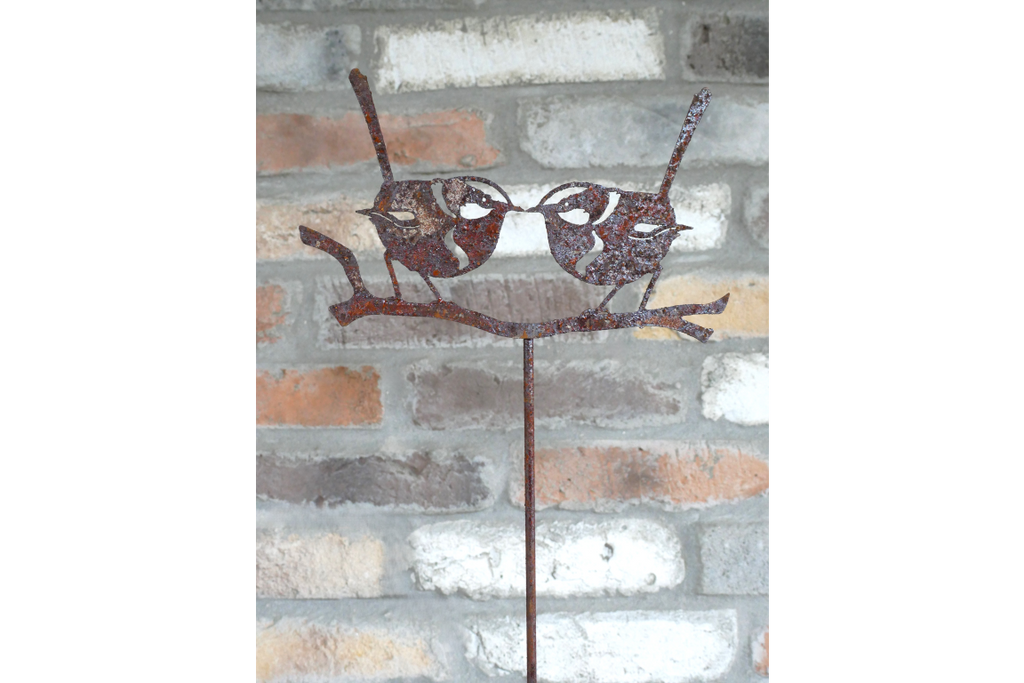 Rusty 2 Bird Stake