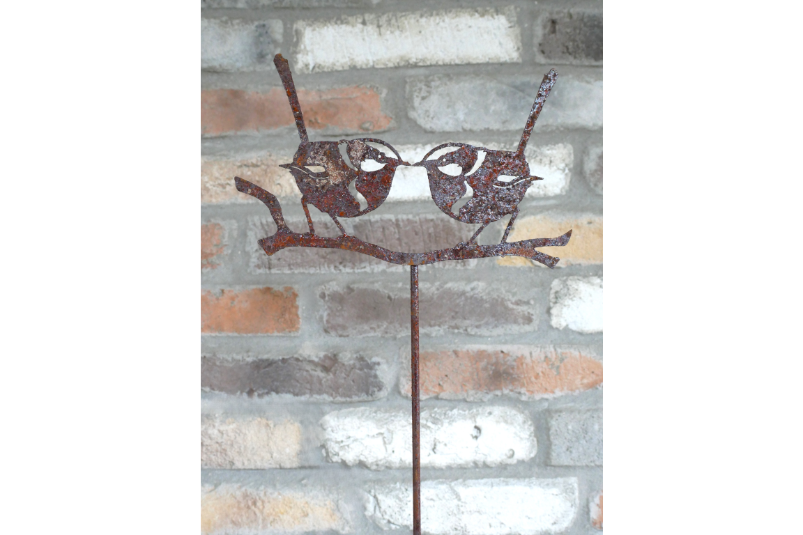 Rusty 2 Bird Stake