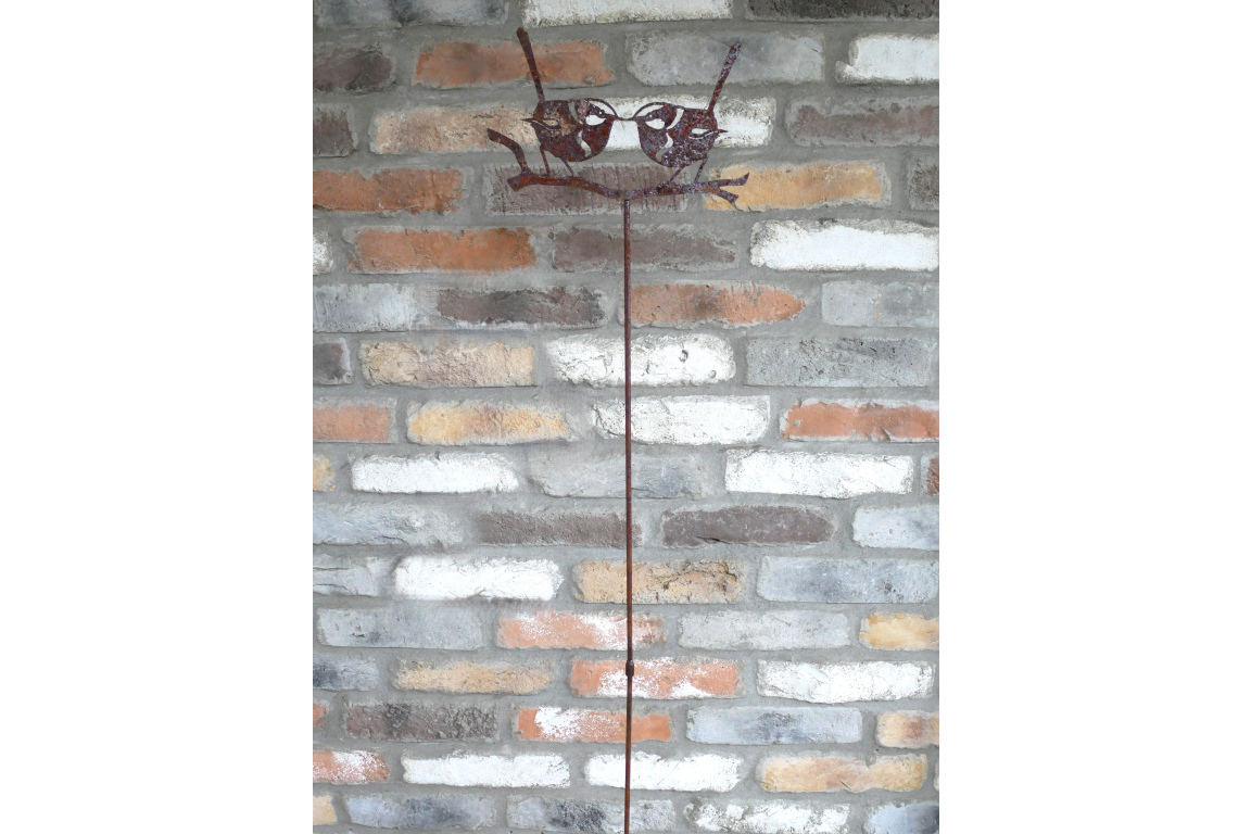 Rusty 2 Bird Stake