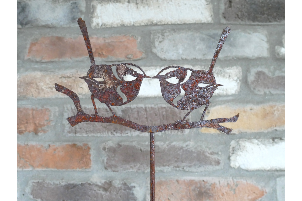 Rusty 2 Bird Stake