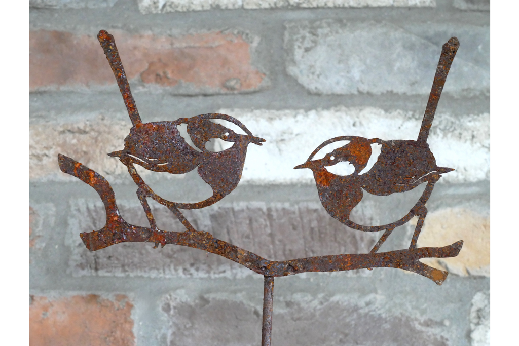 Rusty 2 Bird Stake