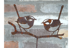 Rusty 2 Bird Stake