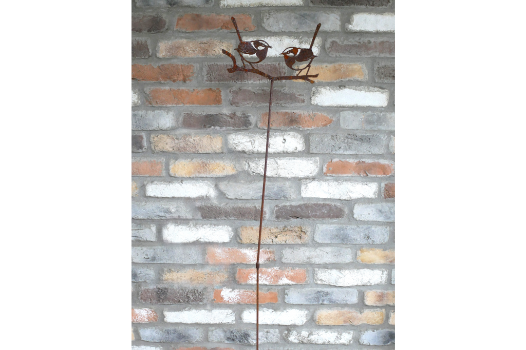 Rusty 2 Bird Stake