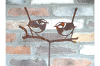 Rusty 2 Bird Stake