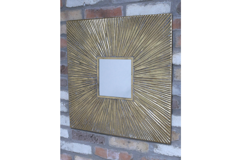 Square Sunburst Mirror