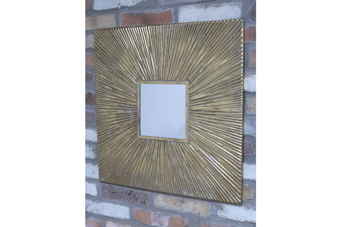 Square Sunburst Mirror