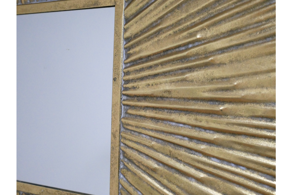 Square Sunburst Mirror
