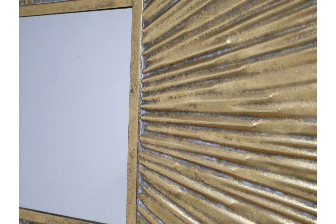 Square Sunburst Mirror