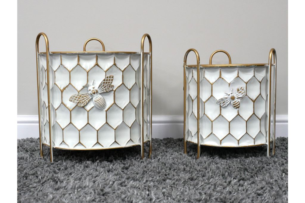 Set Of 2 Bee Planters