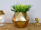 Metal Geo Vase