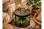 Clock With Cogs Side Table