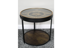 Clock With Cogs Side Table