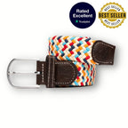 The World’s First Recycled Woven Belt – Made from Ocean Plastic Multicolour Zigzag