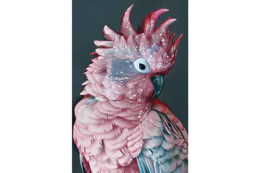 Pink Parrot Wall Art