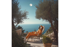 Spaceman Moon Bathing
