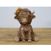 Sitting Highland Cow