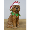 Dog With Christmas Hat