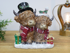 Festive Highland Cows