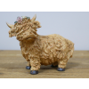 Highland Cow With Flower Headband