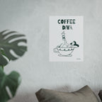 Coffee Diva Fine Art Poster Print 12″ x 16″ (Vertical) Matte