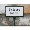 Plant Sign - Thirsty Bitch