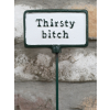 Plant Sign - Thirsty Bitch
