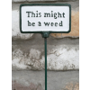 Plant Sign - Be A Weed