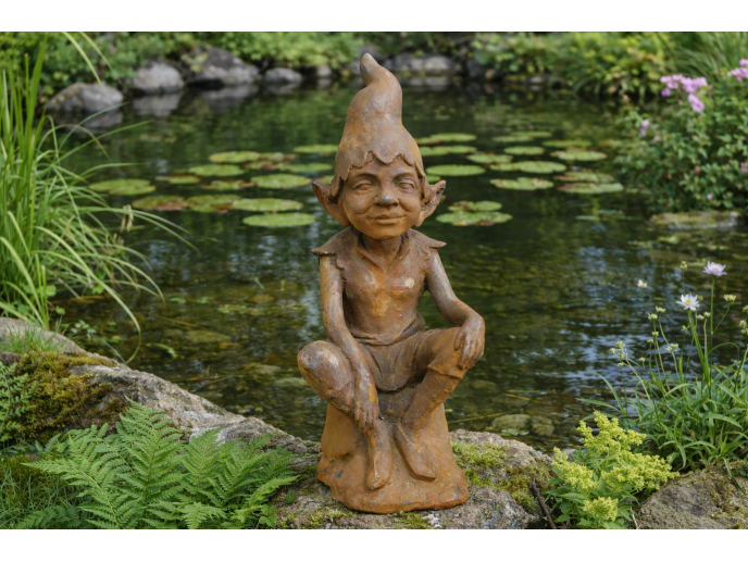 Rusty Cast Iron Elf