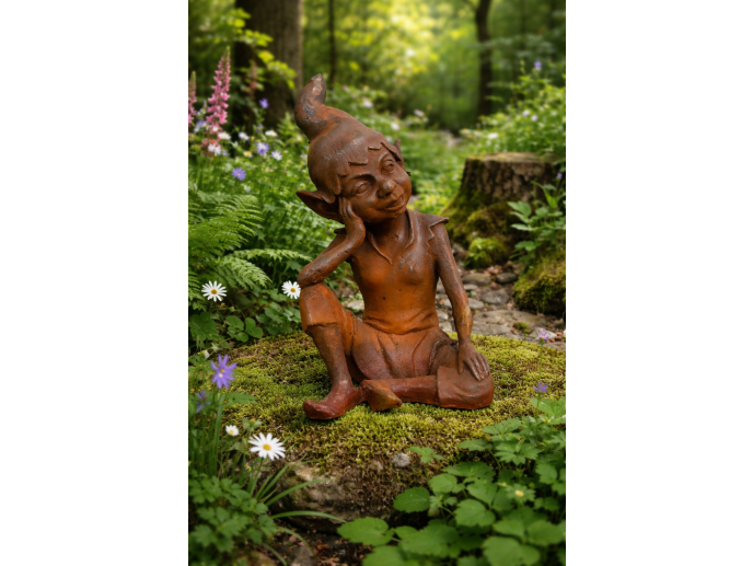 Rusty Cast Iron Elf