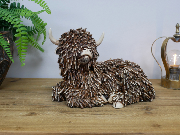 Laying Highland Cow - Large