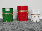 Set Of 3 Drum Bins / Planters