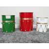 Set Of 3 Drum Bins / Planters