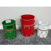 Set Of 3 Drum Bins / Planters