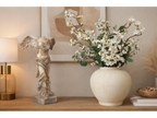 Stone Effect Metal Vase