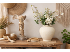 Stone Effect Metal Vase