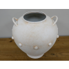 Stone Effect Metal Vase